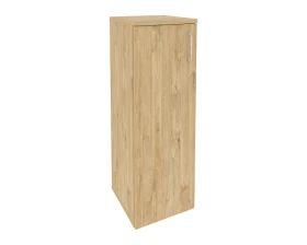 Шкаф средний узкий левый (1 средний фасад ЛДСП) 400x420x1207 Оникс / Onix images