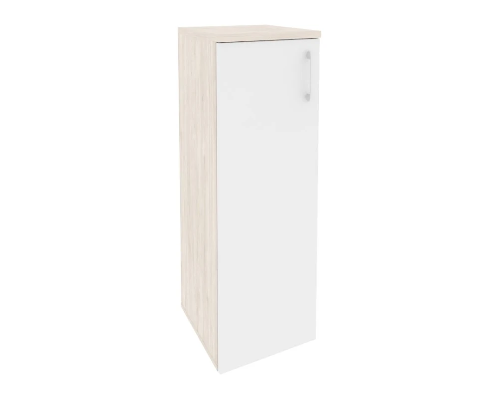 Шкаф средний узкий левый (1 средний фасад ЛДСП) 400x420x1207 Оникс / Onix