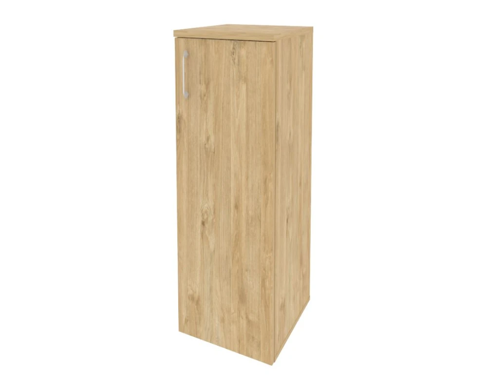 Шкаф средний узкий правый (1 средний фасад ЛДСП) 400x420x1207 Оникс / Onix