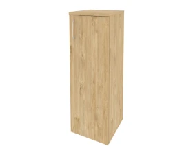 Шкаф средний узкий правый (1 средний фасад ЛДСП) 400x420x1207 Оникс / Onix images