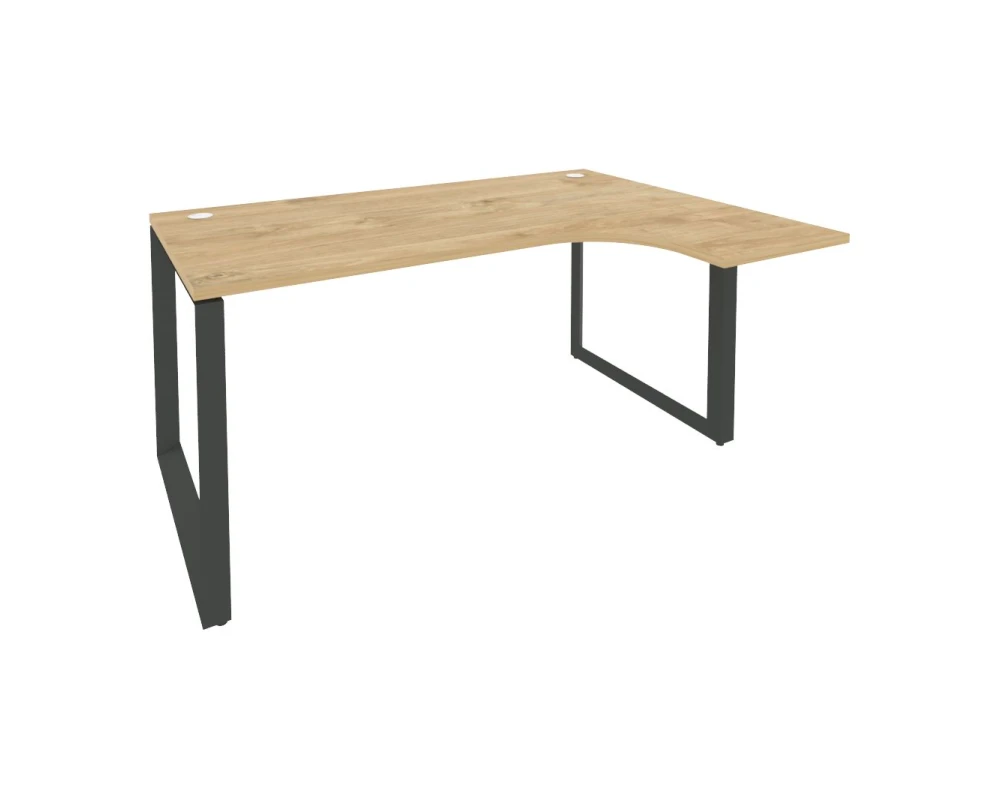 Стол эргономичный правый на О-образном м/к 1580x1180x750 (800/460) Оникс / Onix