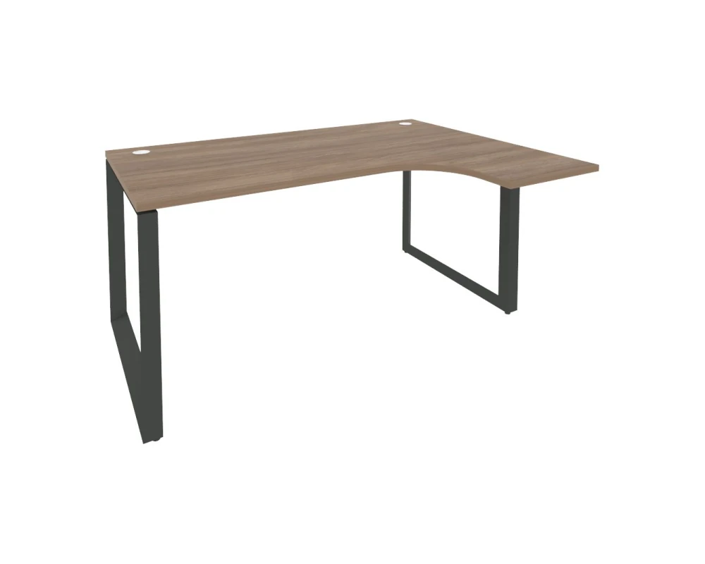 Стол эргономичный правый на О-образном м/к 1580x1180x750 (800/460) Оникс / Onix
