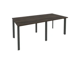 Стол переговорный (2 столешницы) на П-образном м/к 1960x980x750 Оникс / Onix images