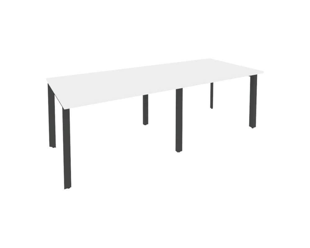 Стол переговорный (2 столешницы) на П-образном м/к 2360x980x750 Оникс / Onix