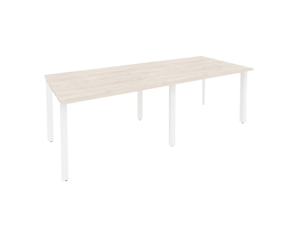 Стол переговорный (2 столешницы) на П-образном м/к 2360x980x750 Оникс / Onix