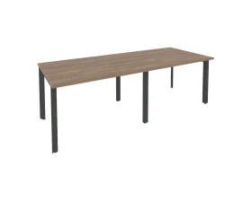 Стол переговорный (2 столешницы) на П-образном м/к 2360x980x750 Оникс / Onix images