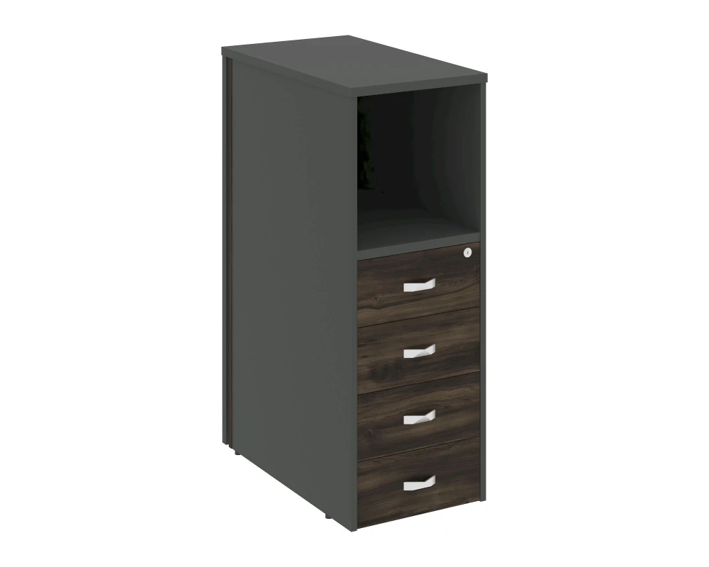 Тумба 4 ящика завершающая, левая Оникс / Onix