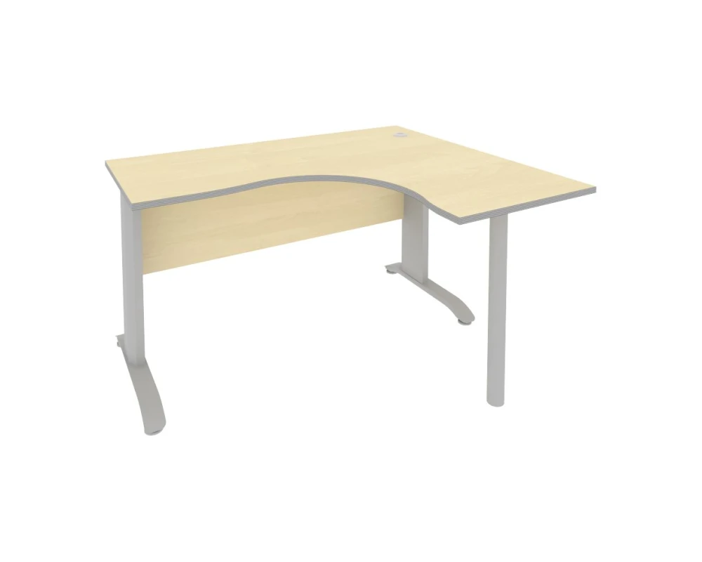 Стол офисный угловой правый металлокаркас 1400x1200x755 Рива / Riva