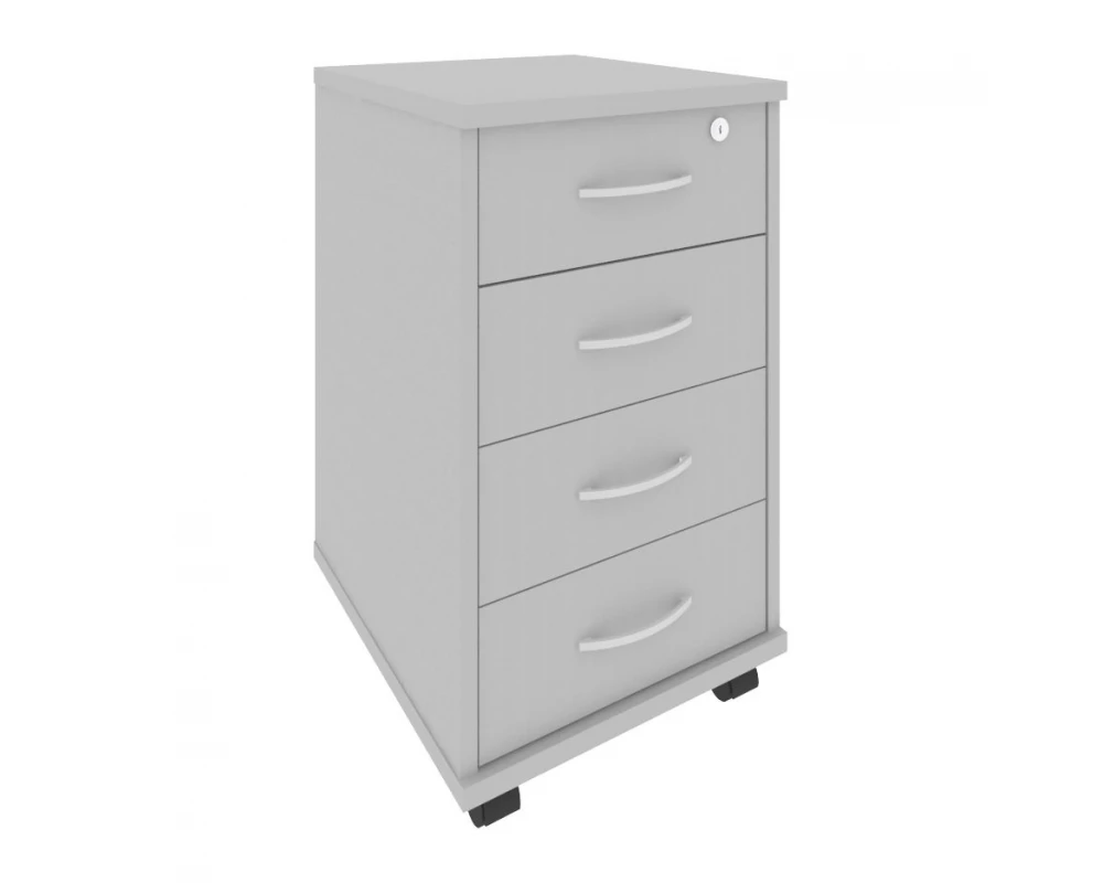 Тумба подкатная 4 ящика с замком Riva