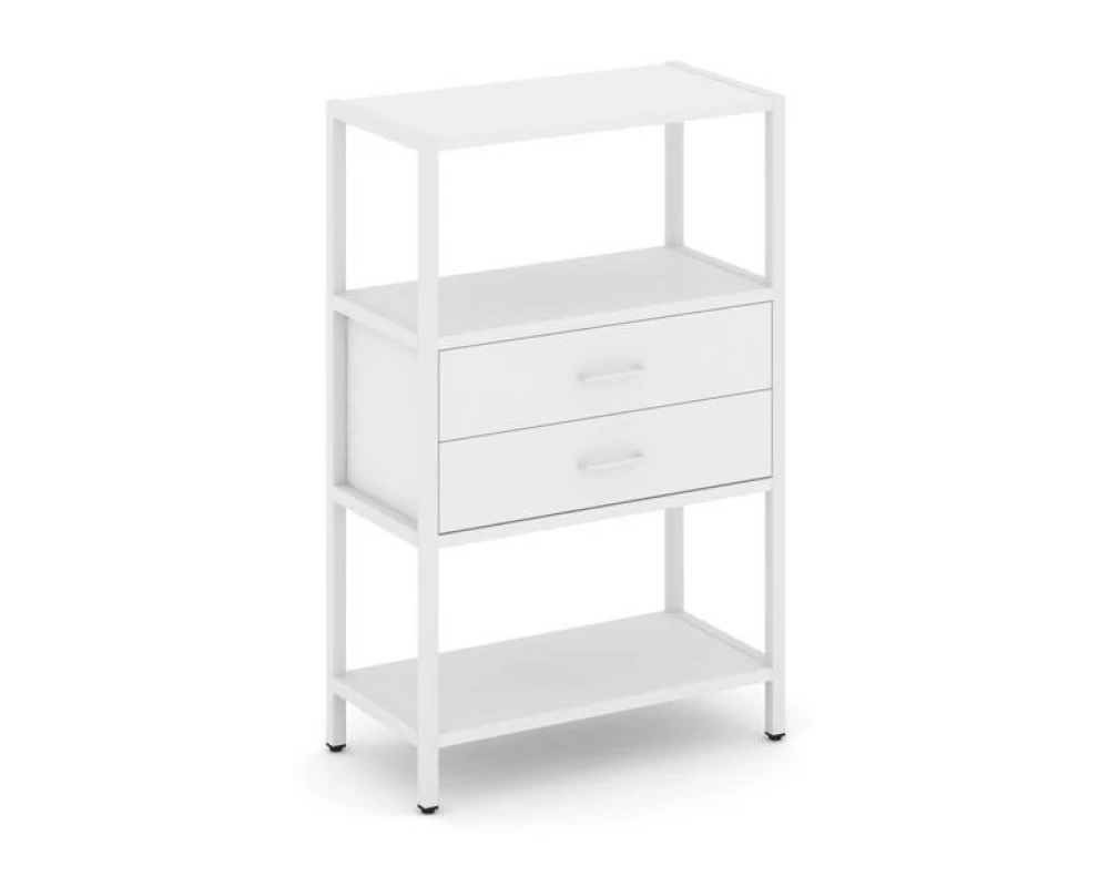 Односекционный стеллаж трехярусный с ящиками 810х400х1246 Shelf System