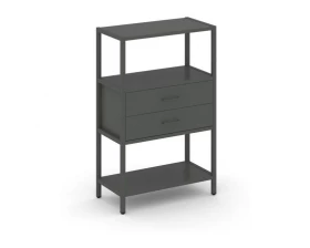 Односекционный стеллаж трехярусный с ящиками 810х400х1246 Shelf System images