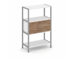 Односекционный стеллаж трехярусный с ящиками 810х400х1246 Shelf System images