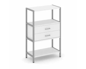 Односекционный стеллаж трехярусный с ящиками 810х400х1246 Shelf System images