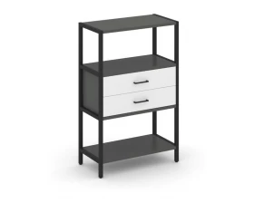 Односекционный стеллаж трехярусный с ящиками 810х400х1246 Shelf System images