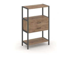 Односекционный стеллаж трехярусный с ящиками 810х400х1246 Shelf System images