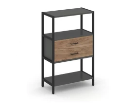 Односекционный стеллаж трехярусный с ящиками 810х400х1246 Shelf System images