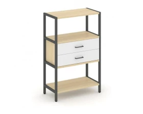 Односекционный стеллаж трехярусный с ящиками 810х400х1246 Shelf System images