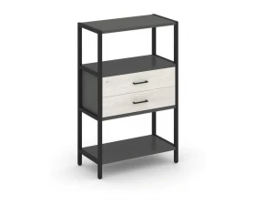 Односекционный стеллаж трехярусный с ящиками 810х400х1246 Shelf System images