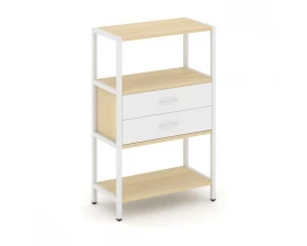 Односекционный стеллаж трехярусный с ящиками 810х400х1246 Shelf System images