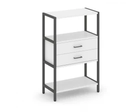 Односекционный стеллаж трехярусный с ящиками 810х400х1246 Shelf System images