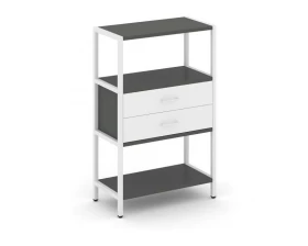 Односекционный стеллаж трехярусный с ящиками 810х400х1246 Shelf System images