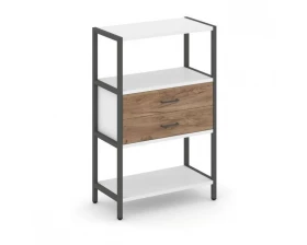 Односекционный стеллаж трехярусный с ящиками 810х400х1246 Shelf System images