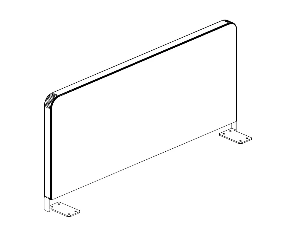 Экран боковой Ткань 600х28х397 Стайл Проджект / Style Project