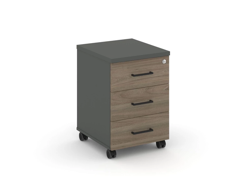 Тумба мобильная 3 ящ. Стандартные колеса 416x460x611 Style Project