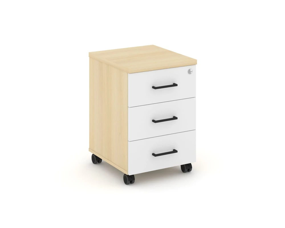 Тумба мобильная 3 ящ. Стандартные колеса 416x460x611 Style Project