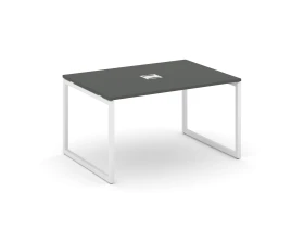 Стол переговорный на О-образном каркасе 40 мм с лючком 980x980x750 Стайл Проджект / Style Project images