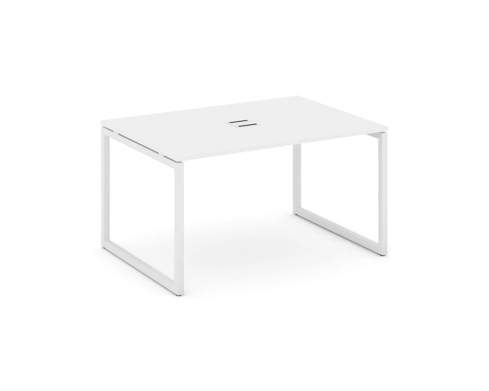 Стол переговорный на О-образном каркасе 40 мм с лючком 980x980x750 Стайл Проджект / Style Project