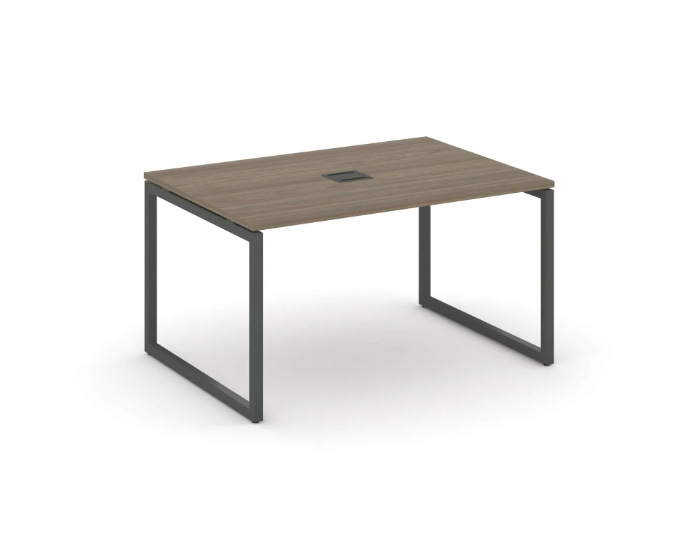 Стол переговорный на О-образном каркасе 40 мм с лючком 980x980x750 Стайл Проджект / Style Project