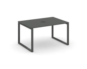 Стол переговорный на О-образном каркасе 60 мм с лючком 980x980x750 Стайл Проджект / Style Project images