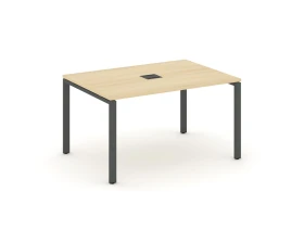 Стол переговорный на П-образном каркасе 60 мм с лючком 980x980x750 Стайл Проджект / Style Project images