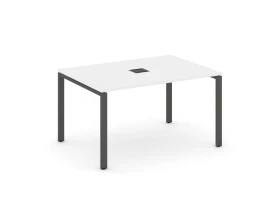 Стол переговорный на П-образном каркасе 60 мм с лючком 980x980x750 Стайл Проджект / Style Project images