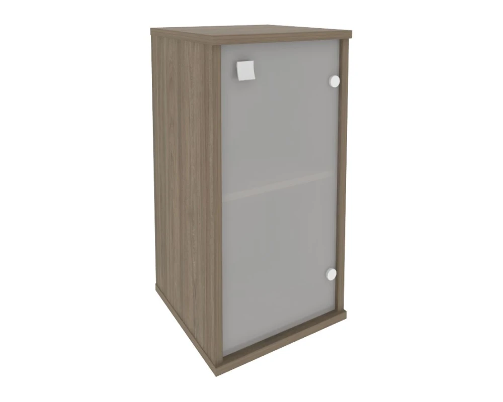 Шкаф низкий узкий 1 низкая дверь стекло правый 412x410x828 Стайл Систем / Style System