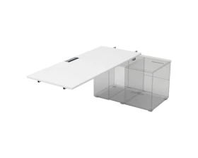 Стол рабочий прямолинейный для крепления на тумбу, средний (1600*800*750) СПС.984 GLOSS images