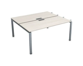 Стол системы БЕНЧ сдвоенный на 2 рабочих места, начальный (1800*1435*750) СБДН-П.975 GLOSS images