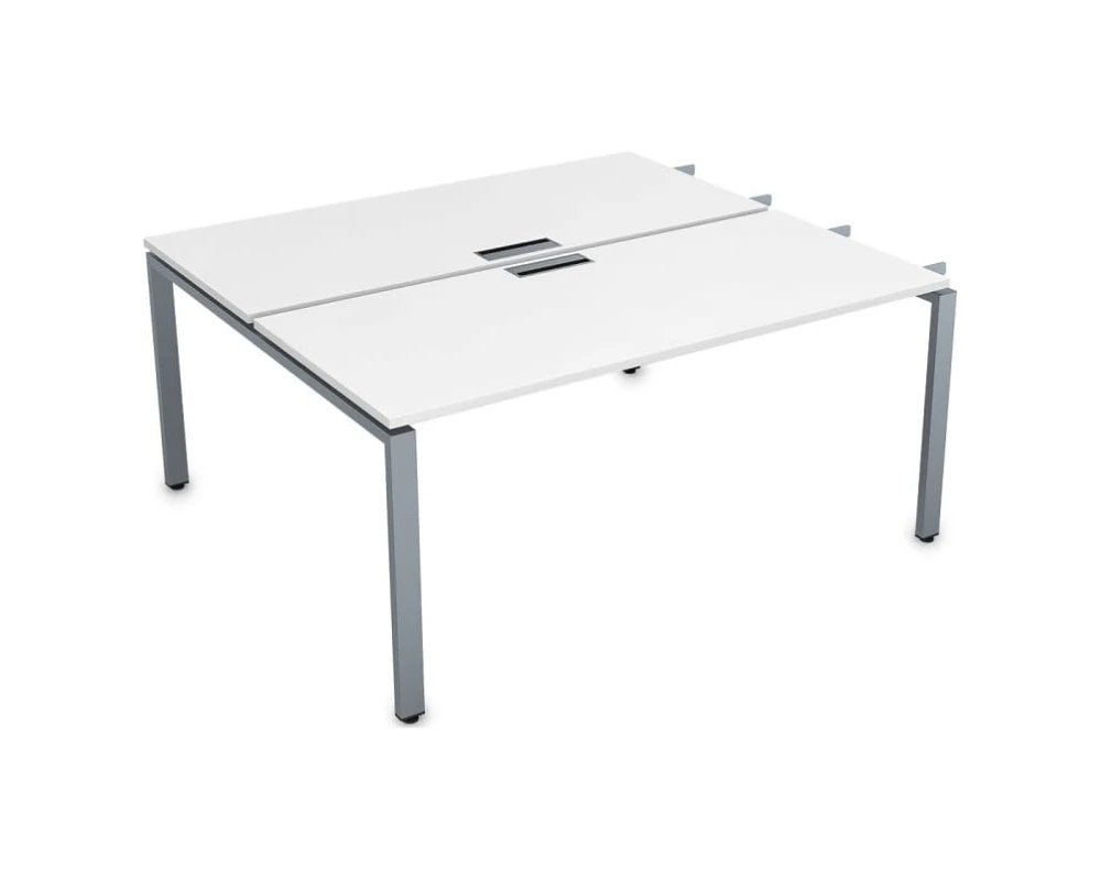 Стол системы БЕНЧ сдвоенный на 2 рабочих места, начальный (1800*1435*750) СБДН-П.975 GLOSS