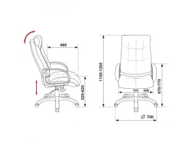 Кресло Бюрократ CH-824B images