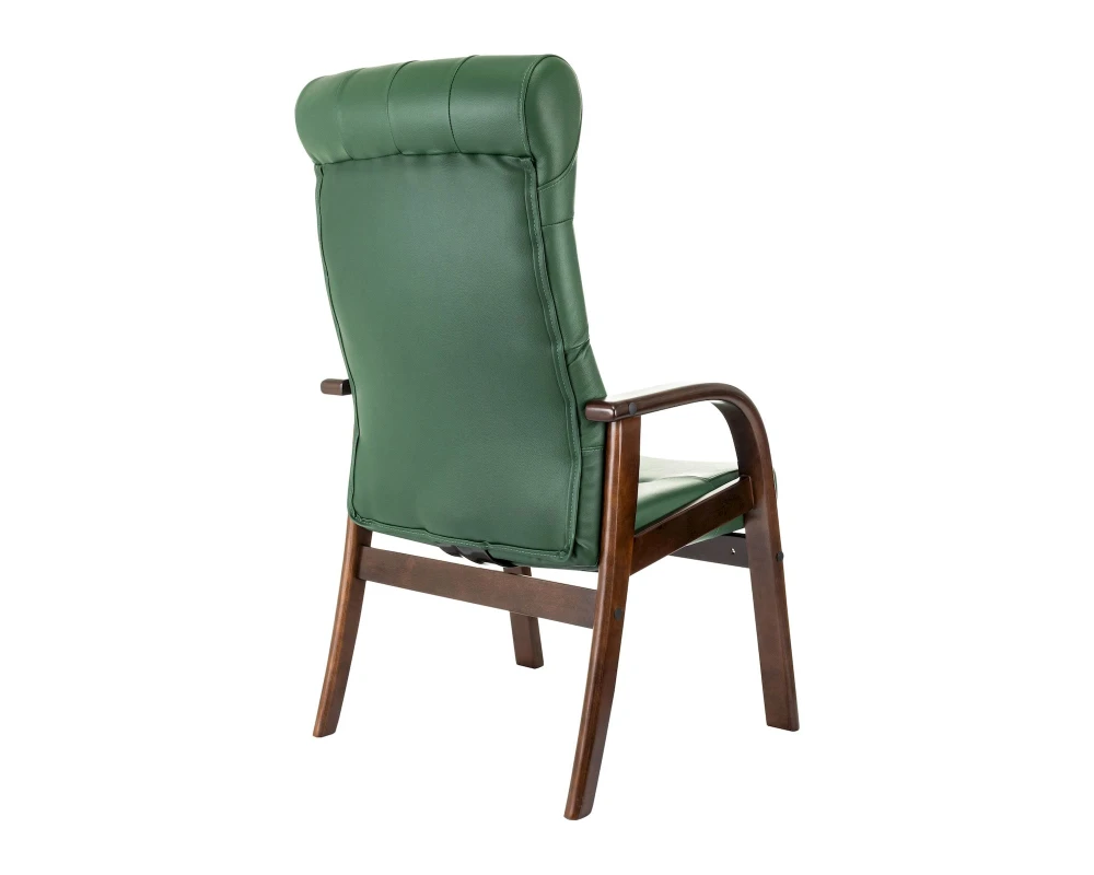 Кресло Бюрократ T-9928WALNUT-CF Натуральная кожа, Зеленый