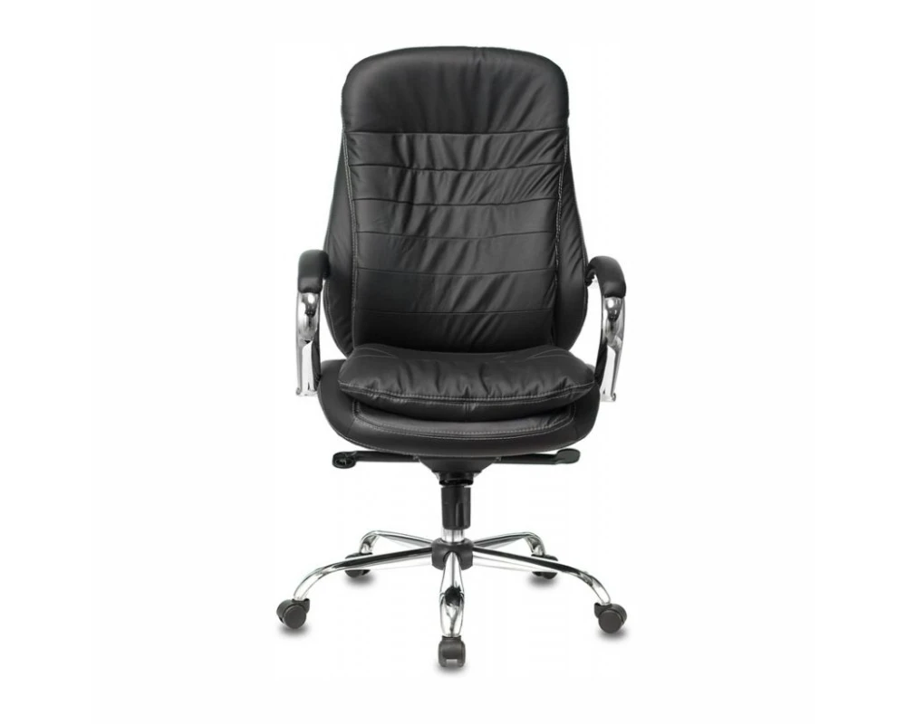 Кресло Бюрократ T-9950/BLACK Натуральная кожа, Черный