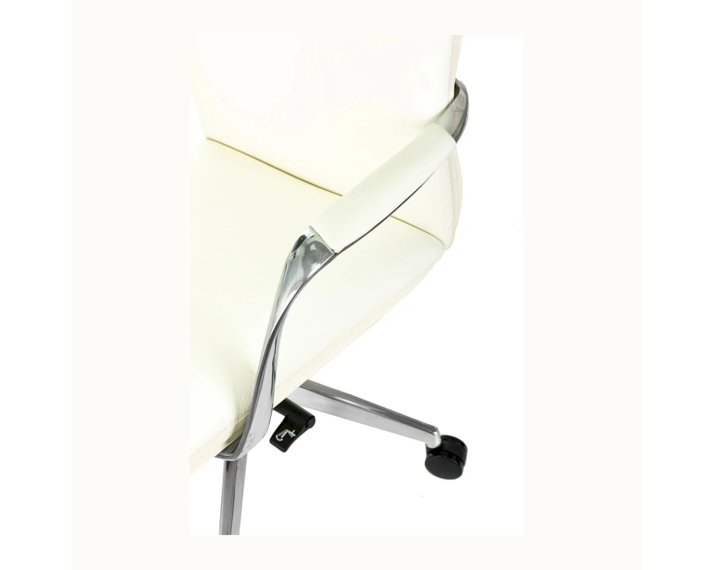 Кресло Бюрократ ВЕГА / VEGA Натуральная кожа, Белый