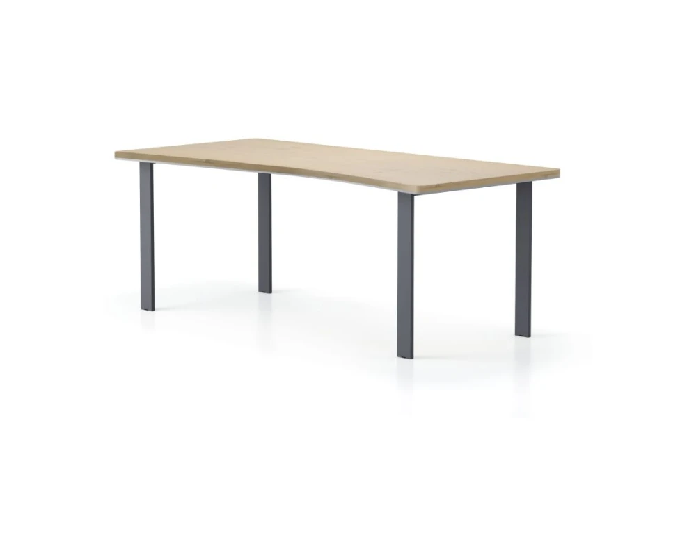 Стол симметричный, П-образные опоры 180х93,4х75 Activ Director Акация светлая/Антрацит