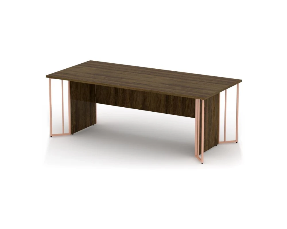 Стол руководителя прямой 207х95х75 Art Speech Дуб чарльстон