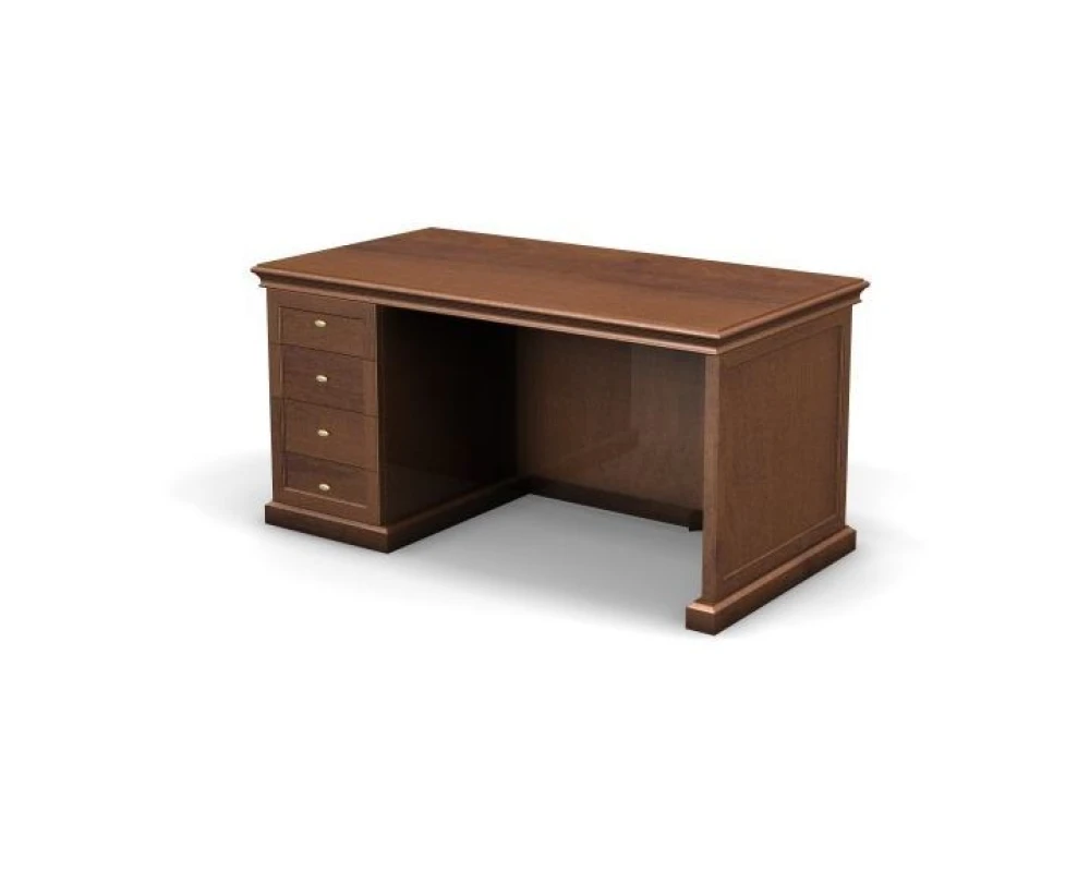 Стол руководителя левый, 150х80х75,6 London Орех индианс