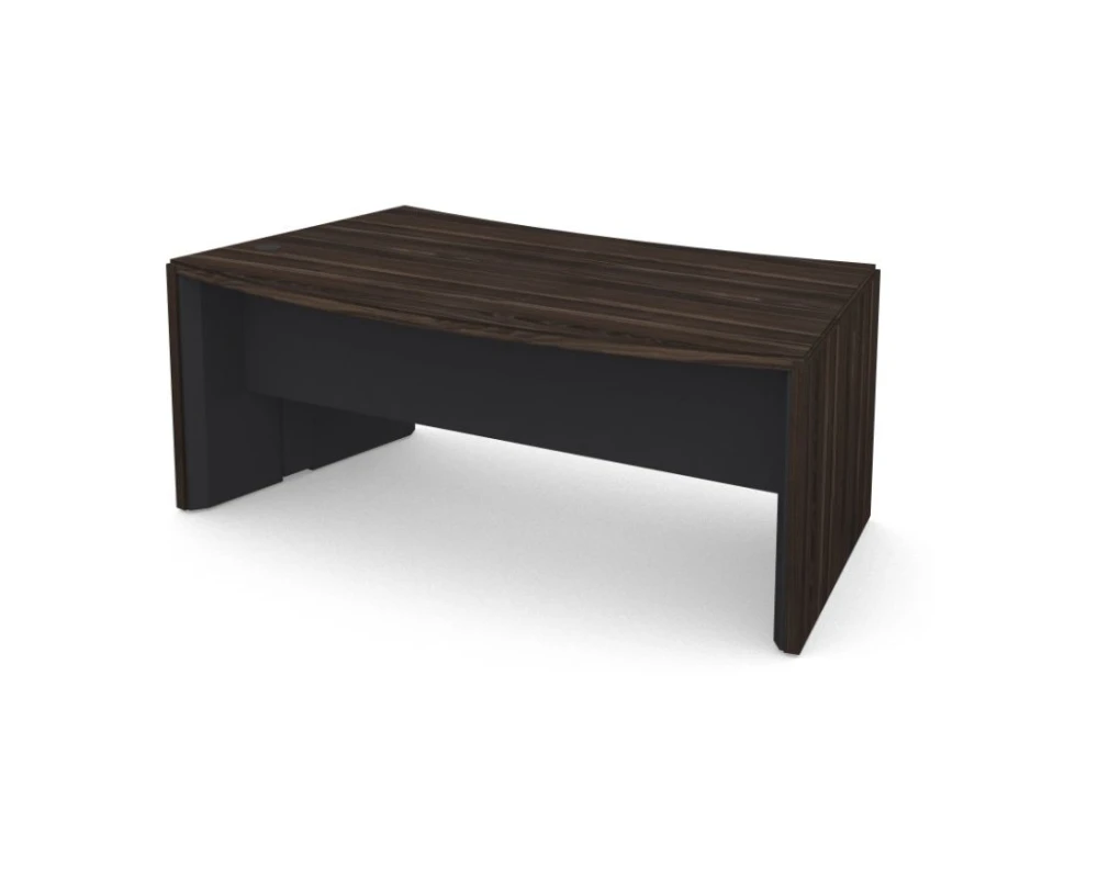 Стол руководителя радиальный правый new 193,3х107,3х75,3 Vegas (df) Дуб монтенегро/Черный