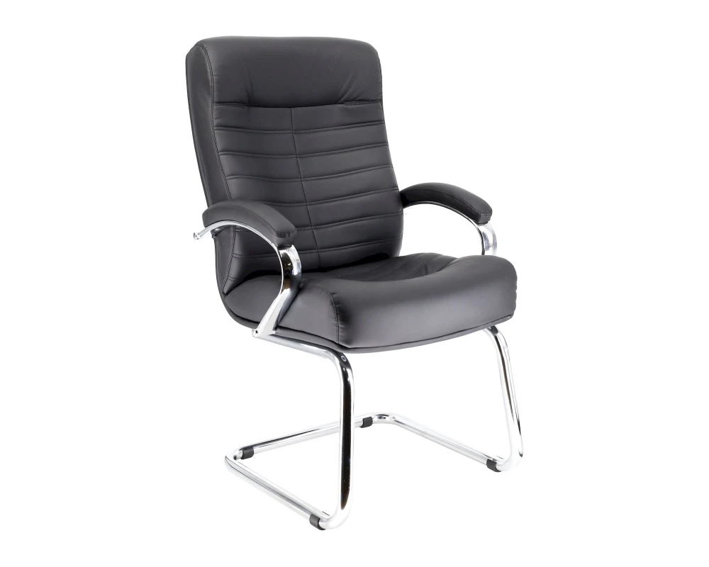 Кресло Everprof Orion CF Натуральная кожа, Черный