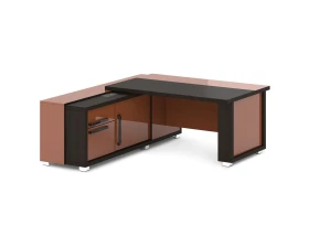 Стол с греденцией (беспроводная зарядка, 2xUSB, розетка) 1835х2016х750 Грейс / Grace images