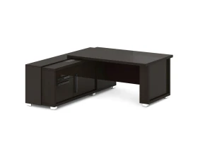 Стол с греденцией (беспроводная зарядка, 2xUSB, розетка) 1835х2016х750 Грейс / Grace images